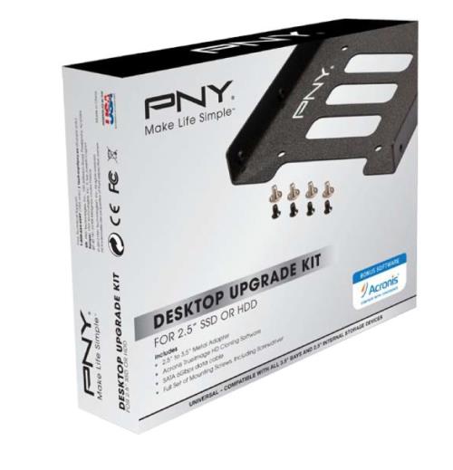 PNY Desktop Accessories Kit - Adaptateur pour baie de stockage - 3,5\