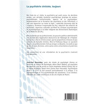 La psychiatrie sinistrée, toujours