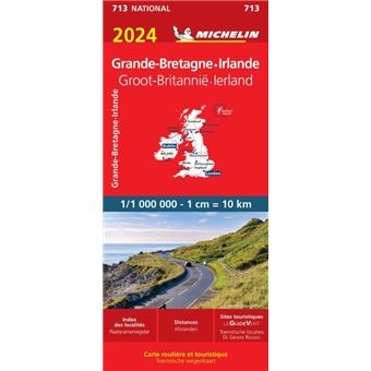 carte michelin grande bretagne Grande Bretagne, Irlande 2020 Échelle 1:1 000 000   broché 