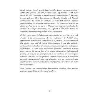 Prends conscience de ta fertilité