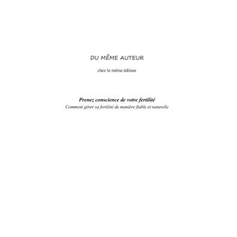 Prends conscience de ta fertilité