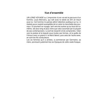 UN LONG VOYAGE ou L'empreinte d'une vie