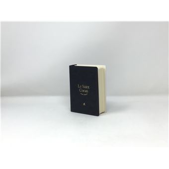 Saint Coran, couverture tissu noir