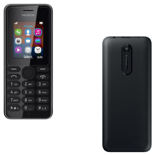 Téléphone mobile Nokia 108, Double SIM, Noir LS