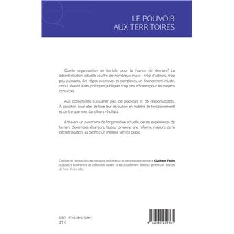 Le pouvoir aux territoires