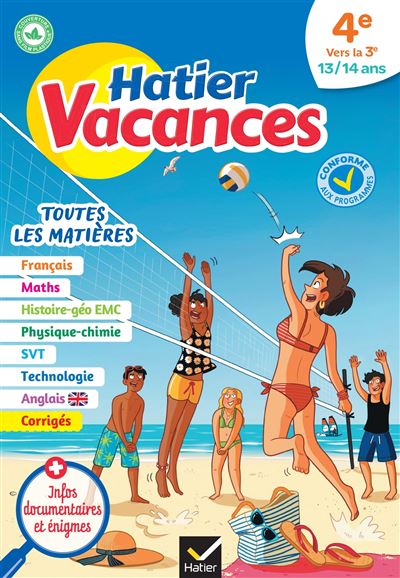 Cahier de vacances de la 4e vers la 3e - 2020