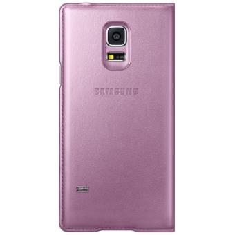 Samsung S View EF-CG800B - Étui à rabat pour téléphone portable - rose métallique - pour Galaxy S5 Mini, S5 Mini Duos