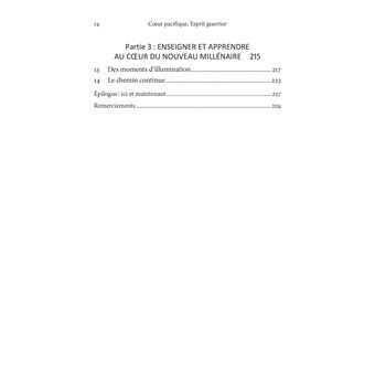 Coeur pacifique esprit guerrier