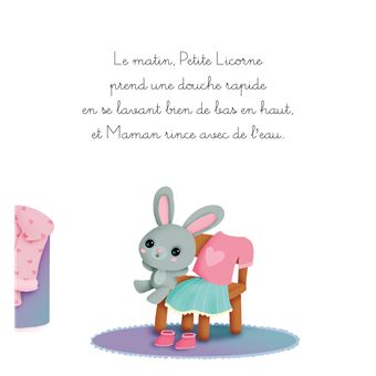 Petite licorne va se laver