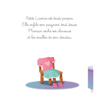 Petite licorne va se laver