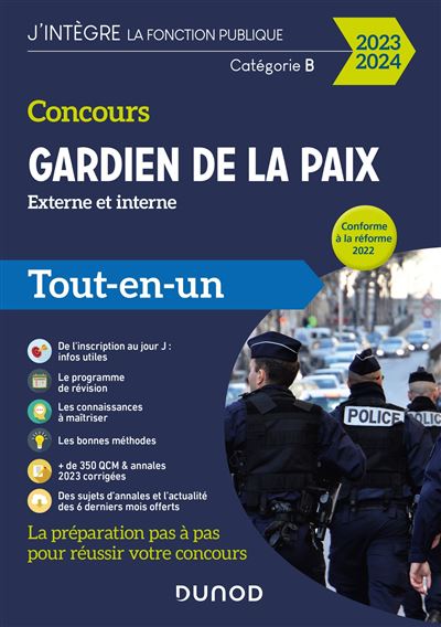 Calendrier Concours Gardien De La Paix 2023 Concours Gardien De La Paix 2022-2023 Tout-En-Un 2022-2023 - Broché -  Benoît Priet, Albert Sourflais, Richard Yannick - Achat Livre | Fnac