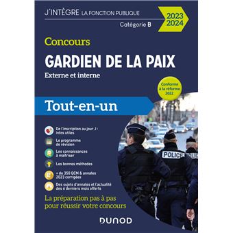 Concours Gardien de la paix 2023-2024
