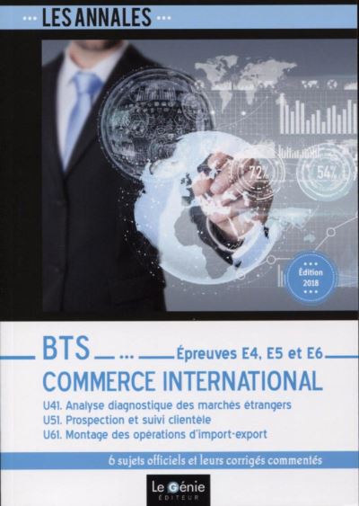 BTS Commerce International - Épreuves E4, E5 Et E6 U41. Analyse ...