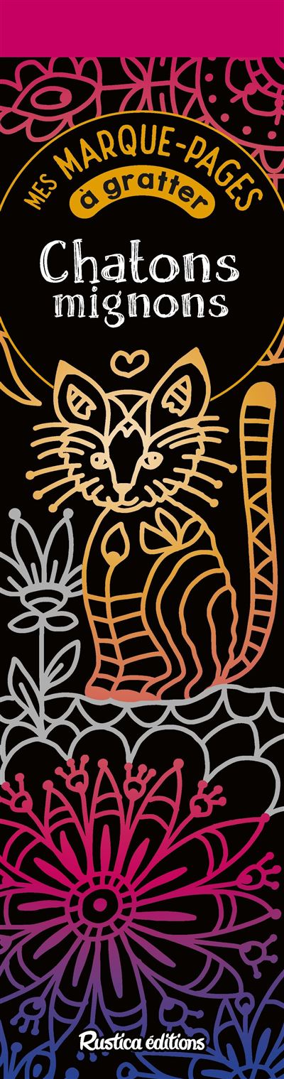 Mes marque-pages à gratter : Chatons mignons