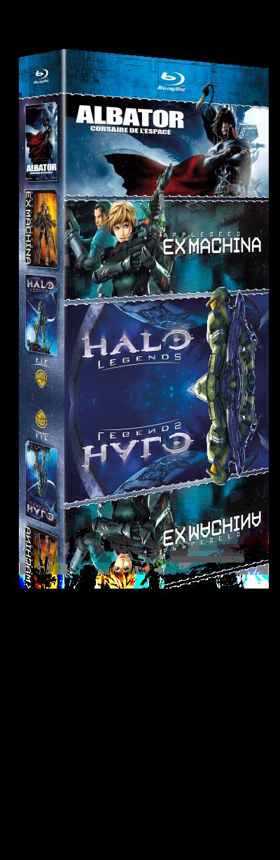 Albator, corsaire de l'espace, Halo Legends, Appleseed Ex Machina Coffret Blu-ray