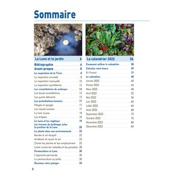 Jardinez avec la Lune 2022