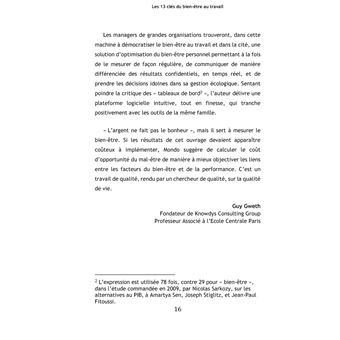 Les 13 clés du bien-être au travail