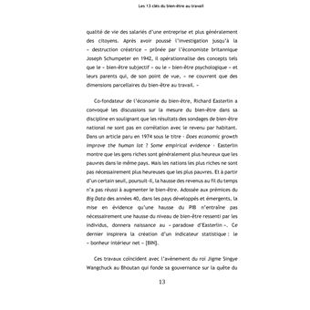 Les 13 clés du bien-être au travail