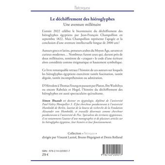 Le déchiffrement des hiéroglyphes