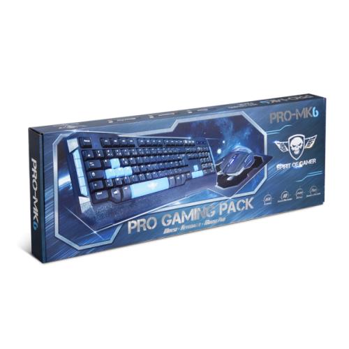 Pack clavier et souris gamer SPIRIT OF GAMER Pack gaming Clavier, Souris et  tapis PRO