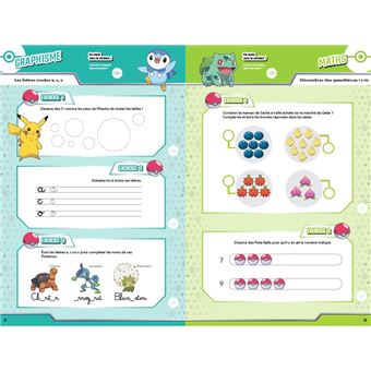 Les incollables - Cahier de vacances Pokémon - De la GS au CP - 5-6 ans