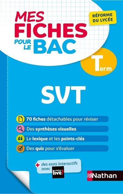 Mes Fiches pour le BAC Sciences de la Vie et de la Terre Terminale