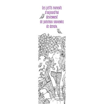 Mes marque-pages à colorier : Mantras bonheurs