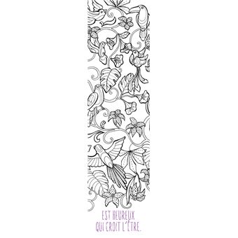 Mes marque-pages à colorier : Mantras bonheurs