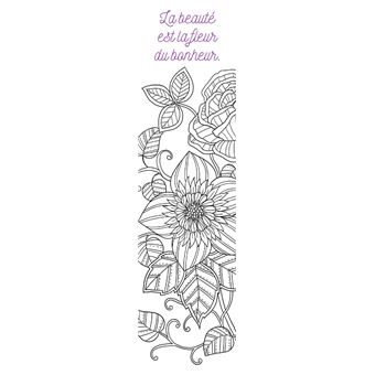 Mes marque-pages à colorier : Mantras bonheurs