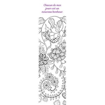 Mes marque-pages à colorier : Mantras bonheurs