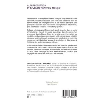 Alphabétisation et développement en Afrique
