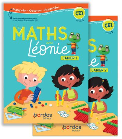 Les Maths avec Léonie CE1 2020 Cahiers de l'élève N01 et N02 sous blister