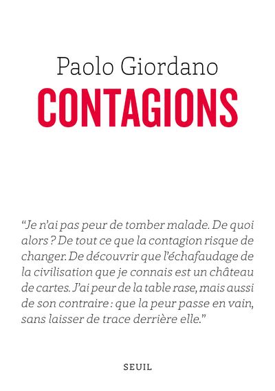 Contagions - Paolo Giordano - broché