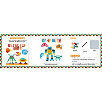 Mosaïques pixels espace - coffret avec accessoires