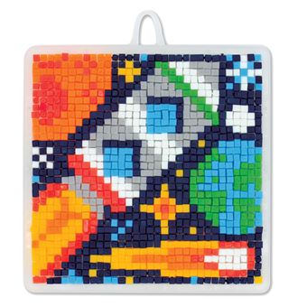 Mosaïques pixels espace - coffret avec accessoires