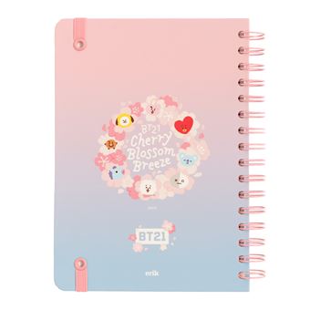 Carnet A5 Bullet Journal BTS Couverture rigide Cherry Blossom