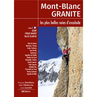 Mont Blanc Granite, les plus belles voies d'escalade, Géant, Cirque Maudit, Vallée Blanche
