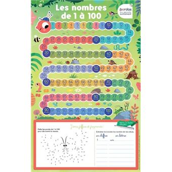 Les Posters effaçables - Les nombres de 1 à 100