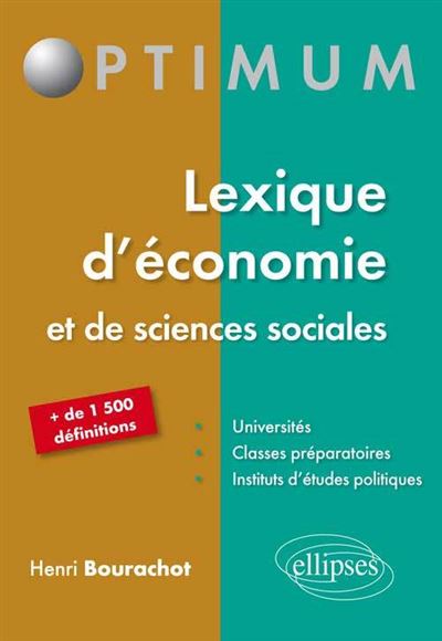 Lexique D’économie Et De Sciences Sociales - Broché - Henri Bourachot ...