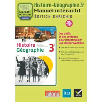 Histoire Géographie 3e éd 2012 Manuel Interactif Enrichi Version Enseignant Cd Rom - 