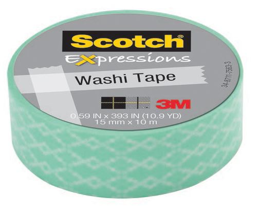 Ruban en papier 3M Scotch Expressions Vert 10 m