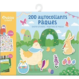 Ma pochette d'artiste - 200 autocollants pâques