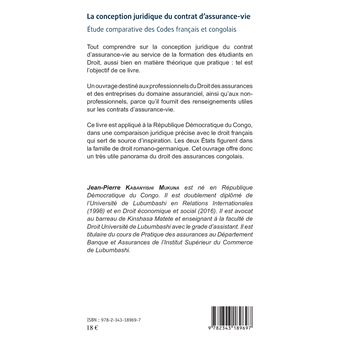 La conception juridique du contrat d'assurance-vie