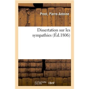 Dissertation sur les sympathies