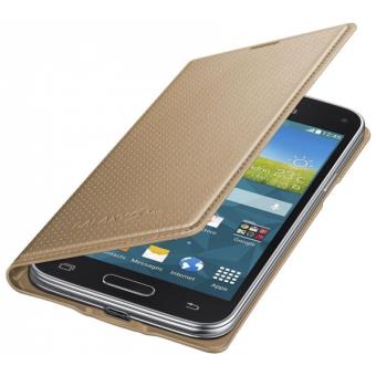 Samsung Flip Cover EF-FG800B - Étui à rabat pour téléphone portable - Or cuivré - pour Galaxy S5 Mini