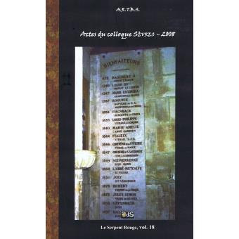 Actes du colloque Sèvres 2008