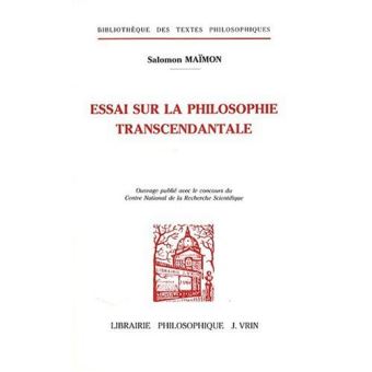 Essai sur la philosophie transcendantale
