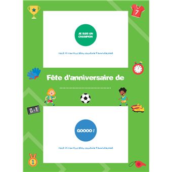 Mon super kit d'anniversaire 100% foot
