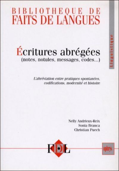 Ecritures abrégées