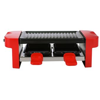 Appareil à raclette Ohmex OHM-RCL-40 350 W Noir et Rouge